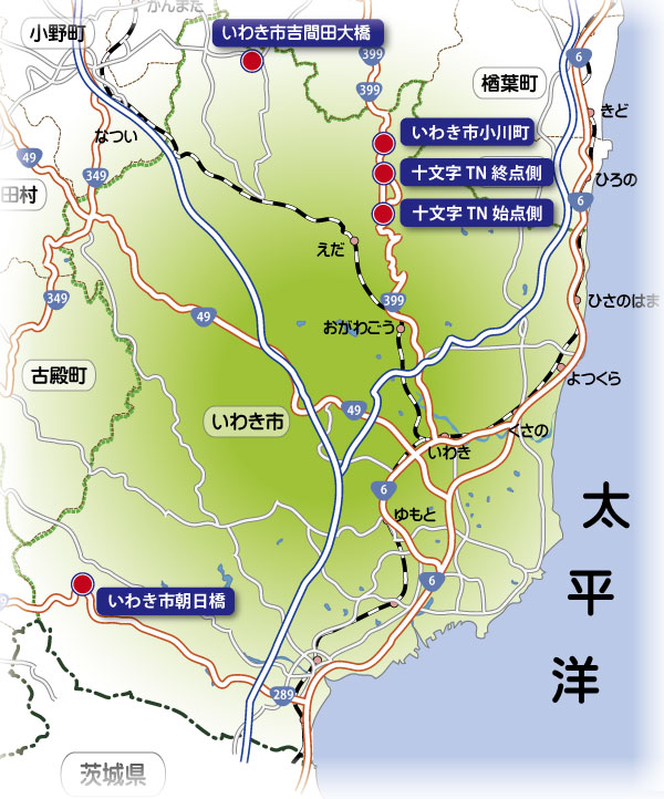 いわき地区マップ